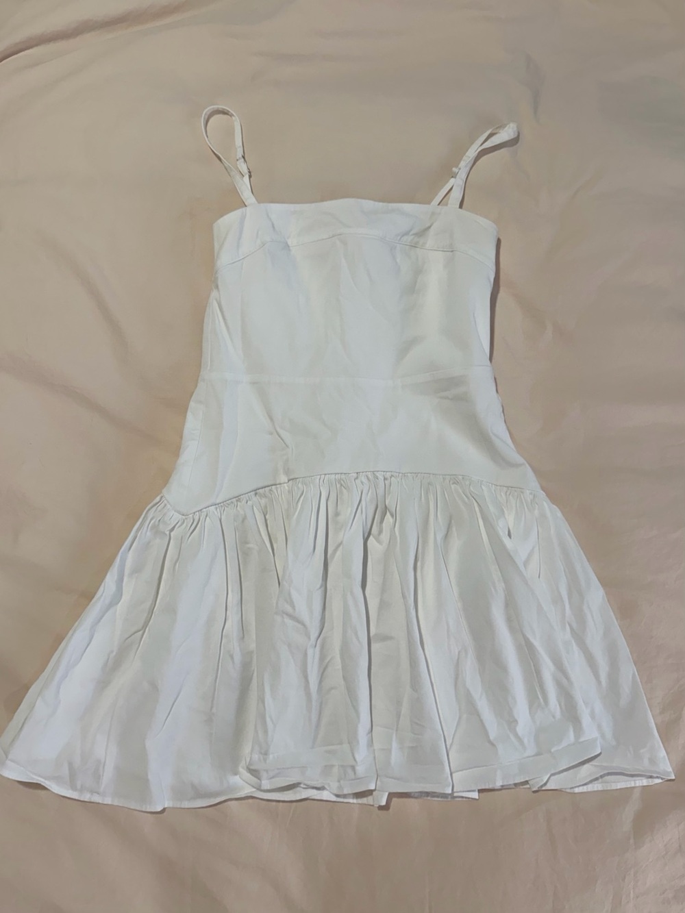 Abercrombie Drop-Waist White Mini Dress